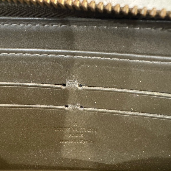 Louis Vuitton Vernis Bronze Long Zippy Wallet Authentic Zip Around Made In Spain - Picture 12 of 16